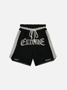 Aelfric Eden Patchwork Letter Embroidery Shorts sold by Aelfric Eden