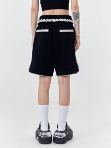 Aelfric Eden Patchwork Letter Embroidery Shorts sold by Aelfric Eden