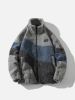 [New Year Gift] Aelfric Eden Patchwork Color Blocking Sherpa Coat sold by Aelfric Eden