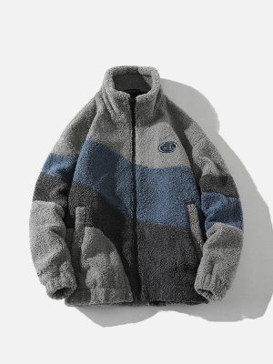 [New Year Gift] Aelfric Eden Patchwork Color Blocking Sherpa Coat sold by Aelfric Eden