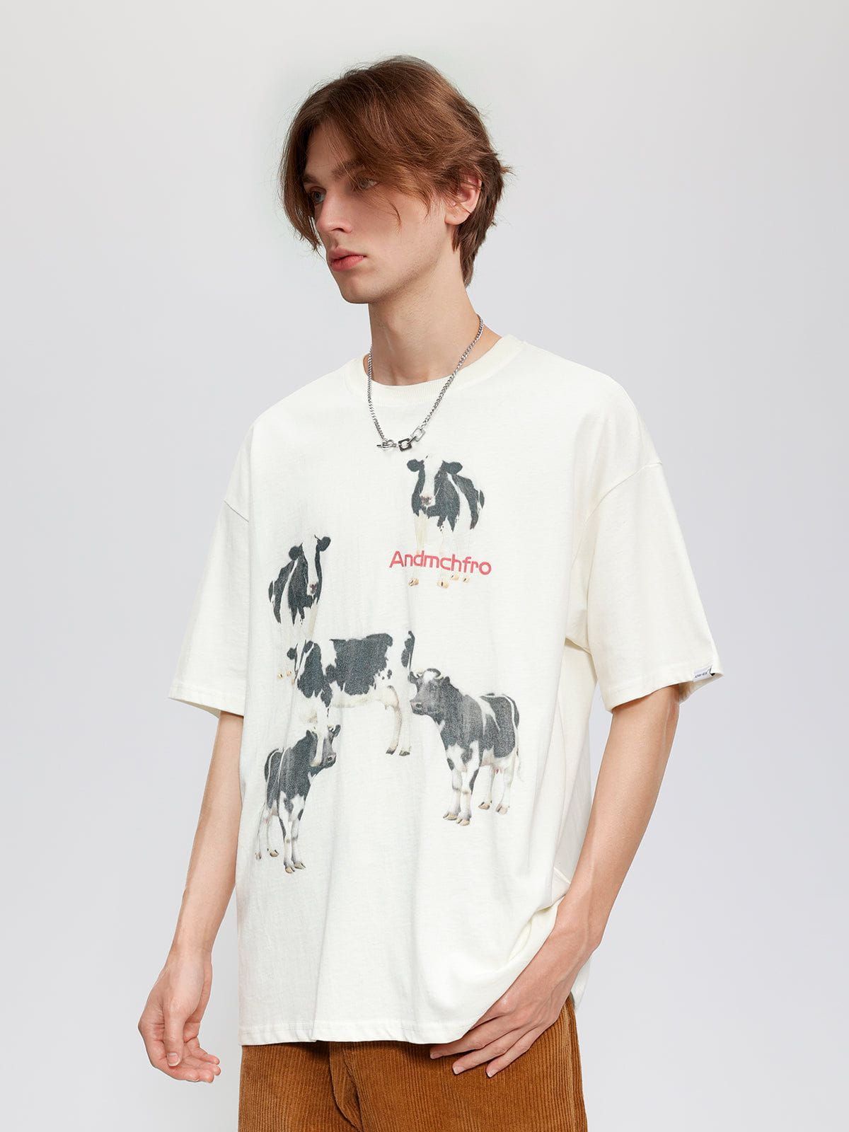 Aelfric Eden Dairy Cow Print Cotton Tee sold by Aelfric Eden product image thumbnail 2