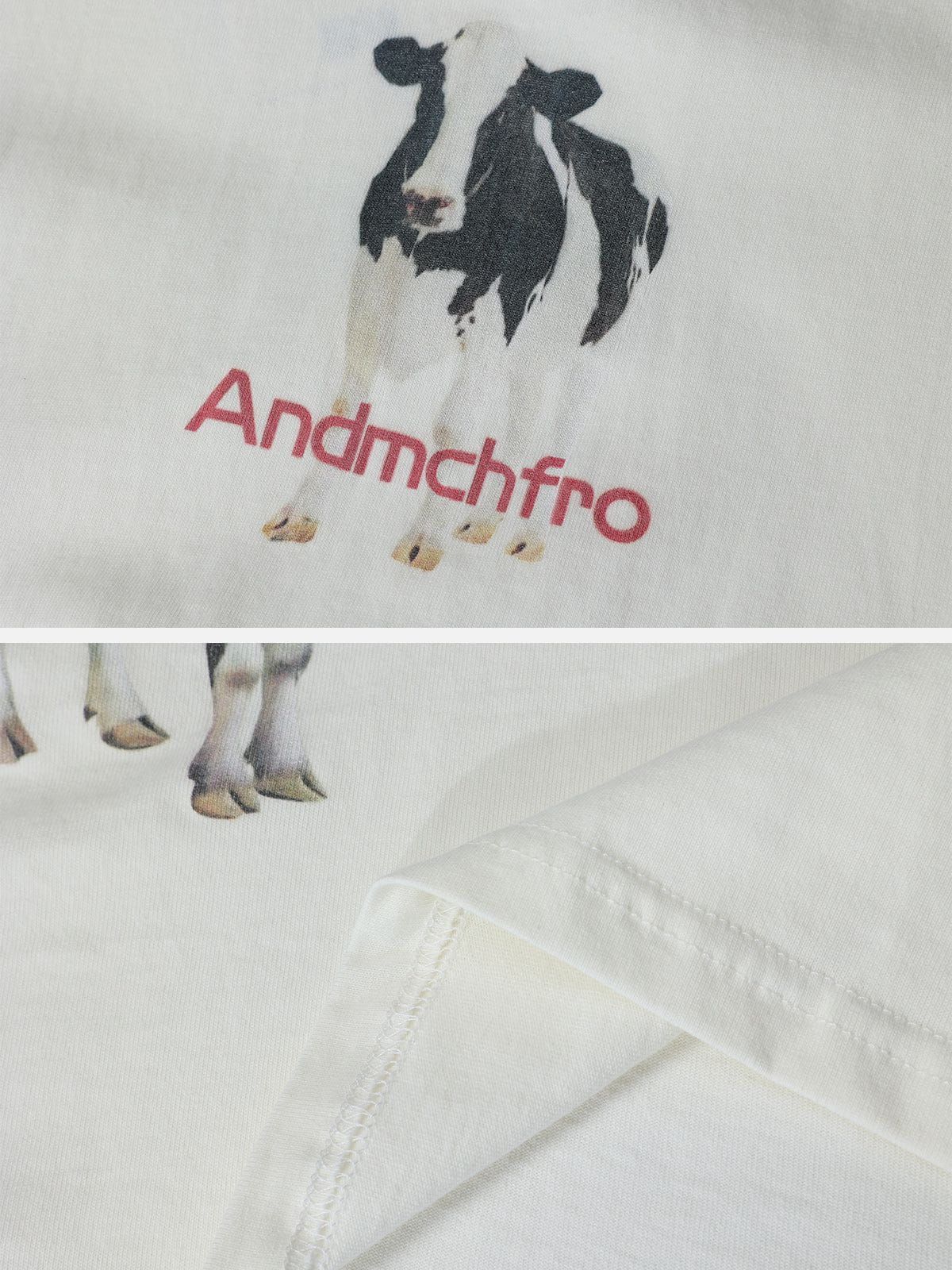 Aelfric Eden Dairy Cow Print Cotton Tee sold by Aelfric Eden product image thumbnail 5