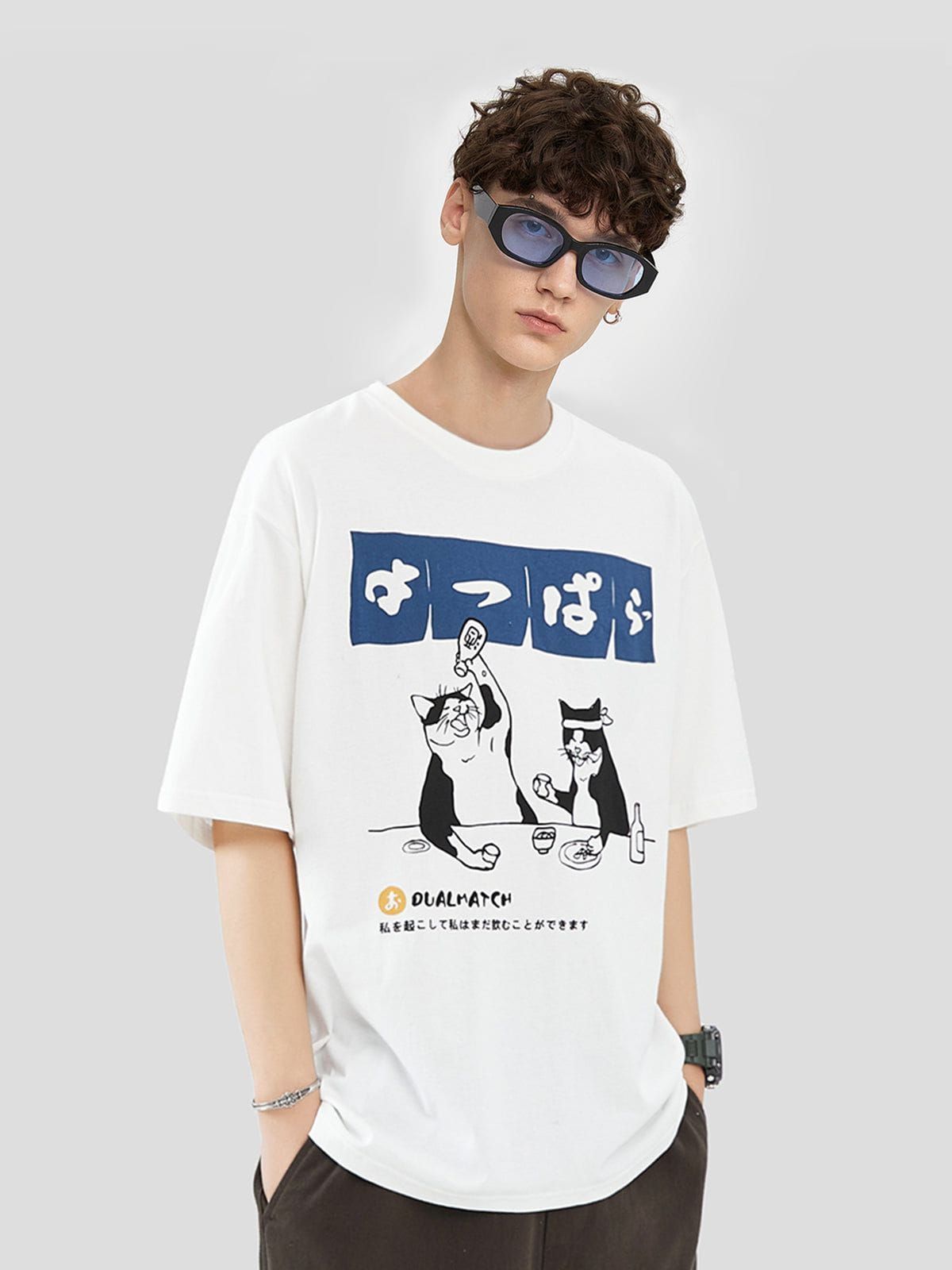 Aelfric Eden The Cat After Work Print Tee sold by Aelfric Eden product image thumbnail 2