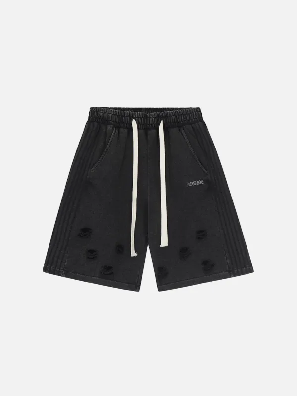 Aelfric Eden Hole Washed Drawstring Shorts sold by Aelfric Eden