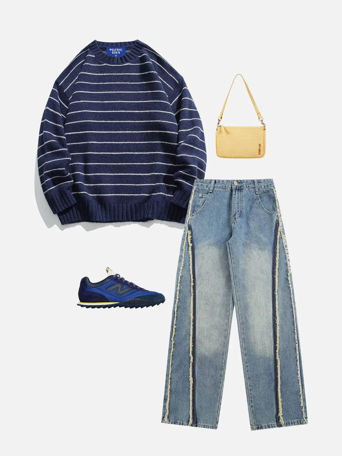 Aelfric Eden Stripes Pattern Sweater sold by Aelfric Eden product image thumbnail 3