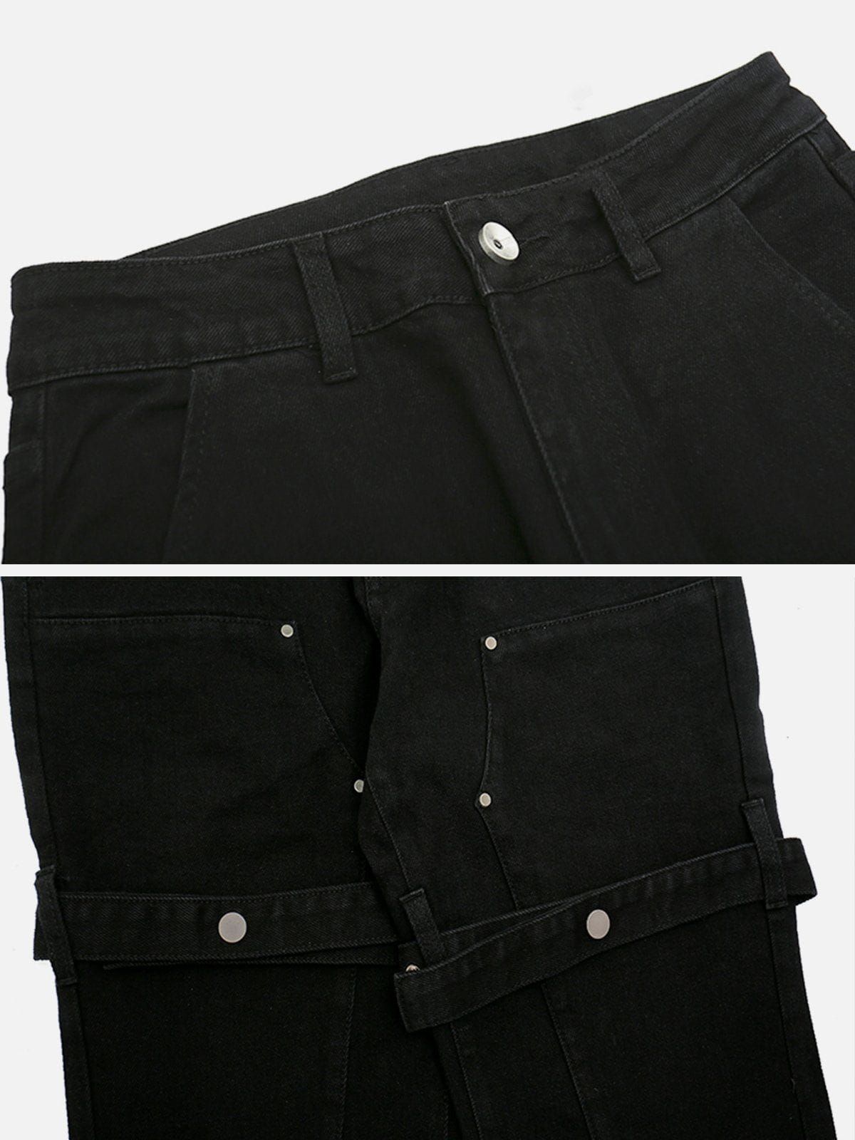 Aelfric Eden Patchwork Woven Ribbon Jeans sold by Aelfric Eden product image thumbnail 3