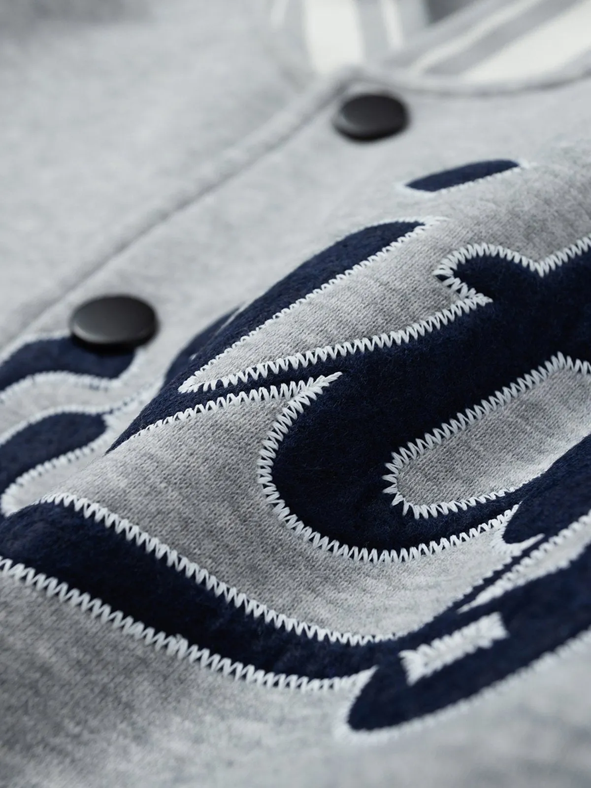 Aelfric Eden Basic Embroidery Varsity Jacket sold by Aelfric Eden product image thumbnail 4