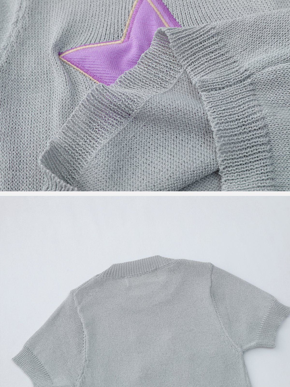 Star Letter Embroidery Tee sold by Aelfric Eden product image thumbnail 7