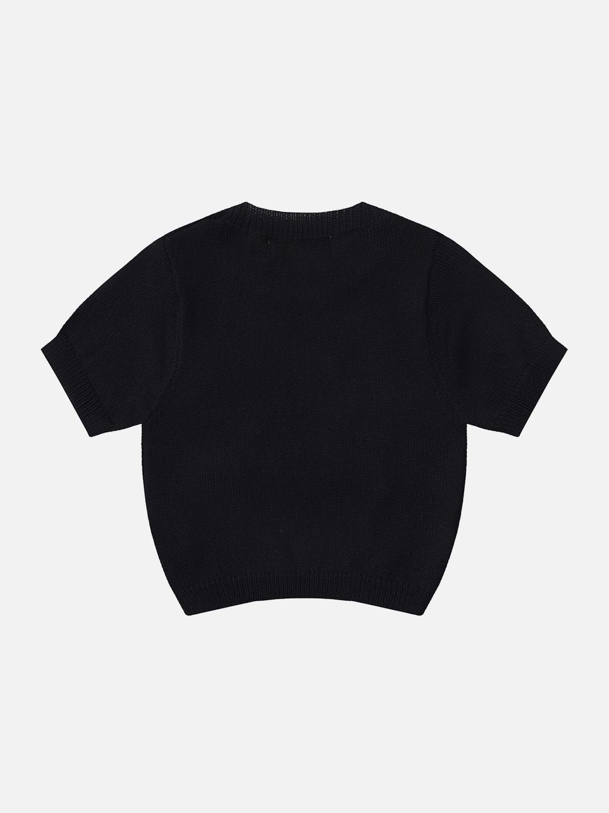 Star Letter Embroidery Tee sold by Aelfric Eden product image thumbnail 4