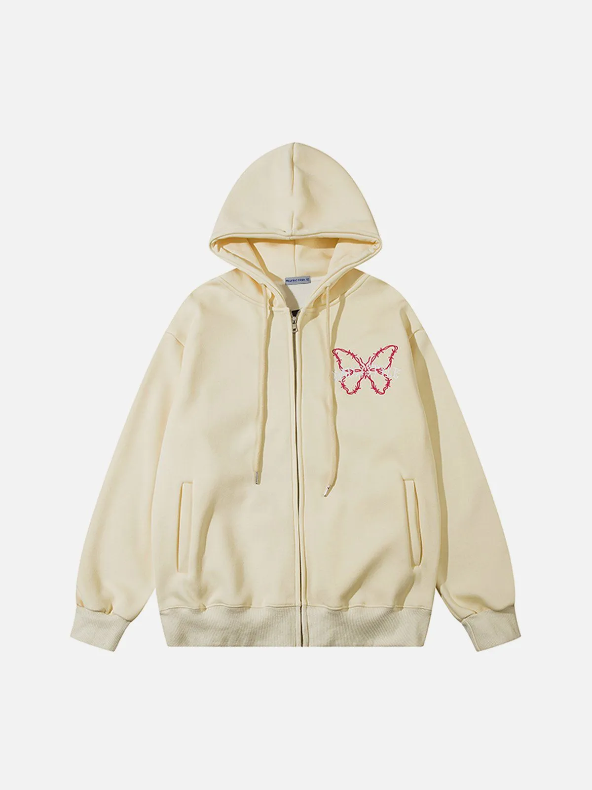 Aelfric Eden Flocking Butterfly Zip Up Hoodie sold by Aelfric Eden product image thumbnail 2