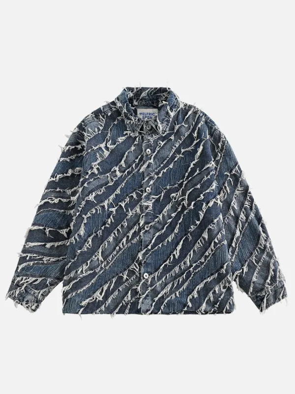 Aelfric Eden Fringe Denim Jacket sold by Aelfric Eden