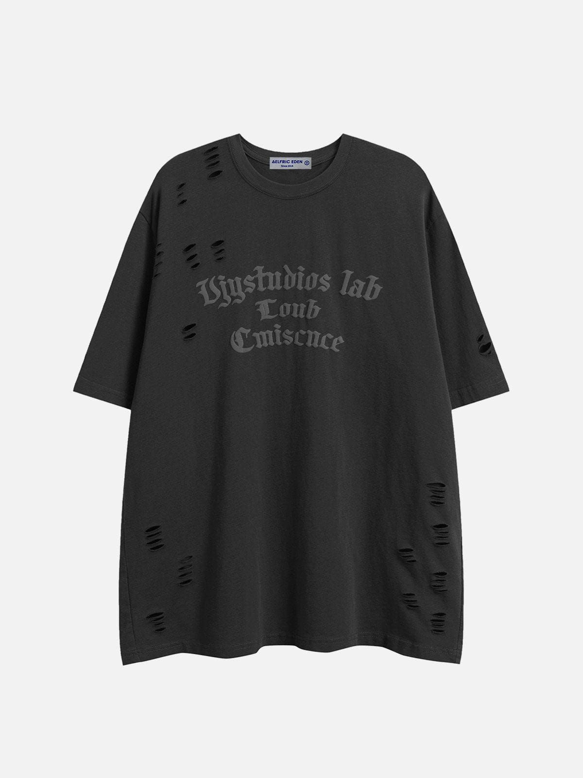 Aelfric Eden Distressed Letter Print Tee sold by Aelfric Eden product image thumbnail 2