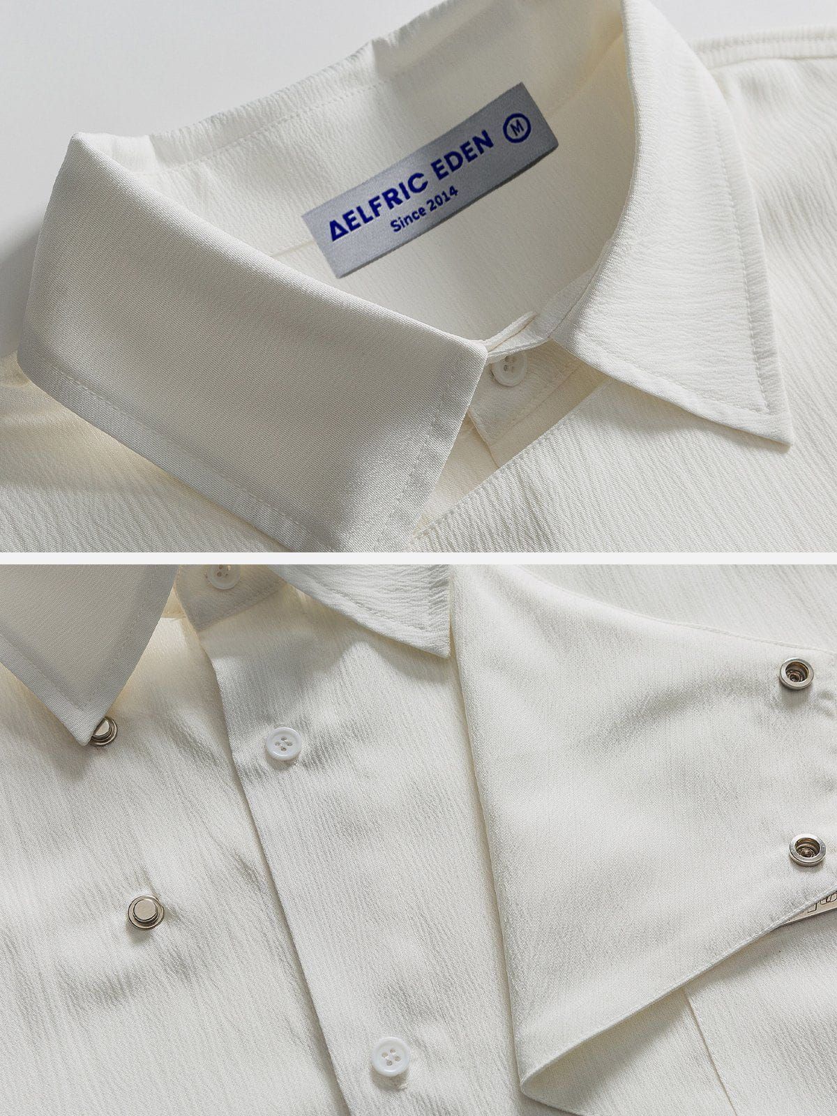 Aelfric Eden Irregular Patchwork Short Sleeve Shirts sold by Aelfric Eden product image thumbnail 3