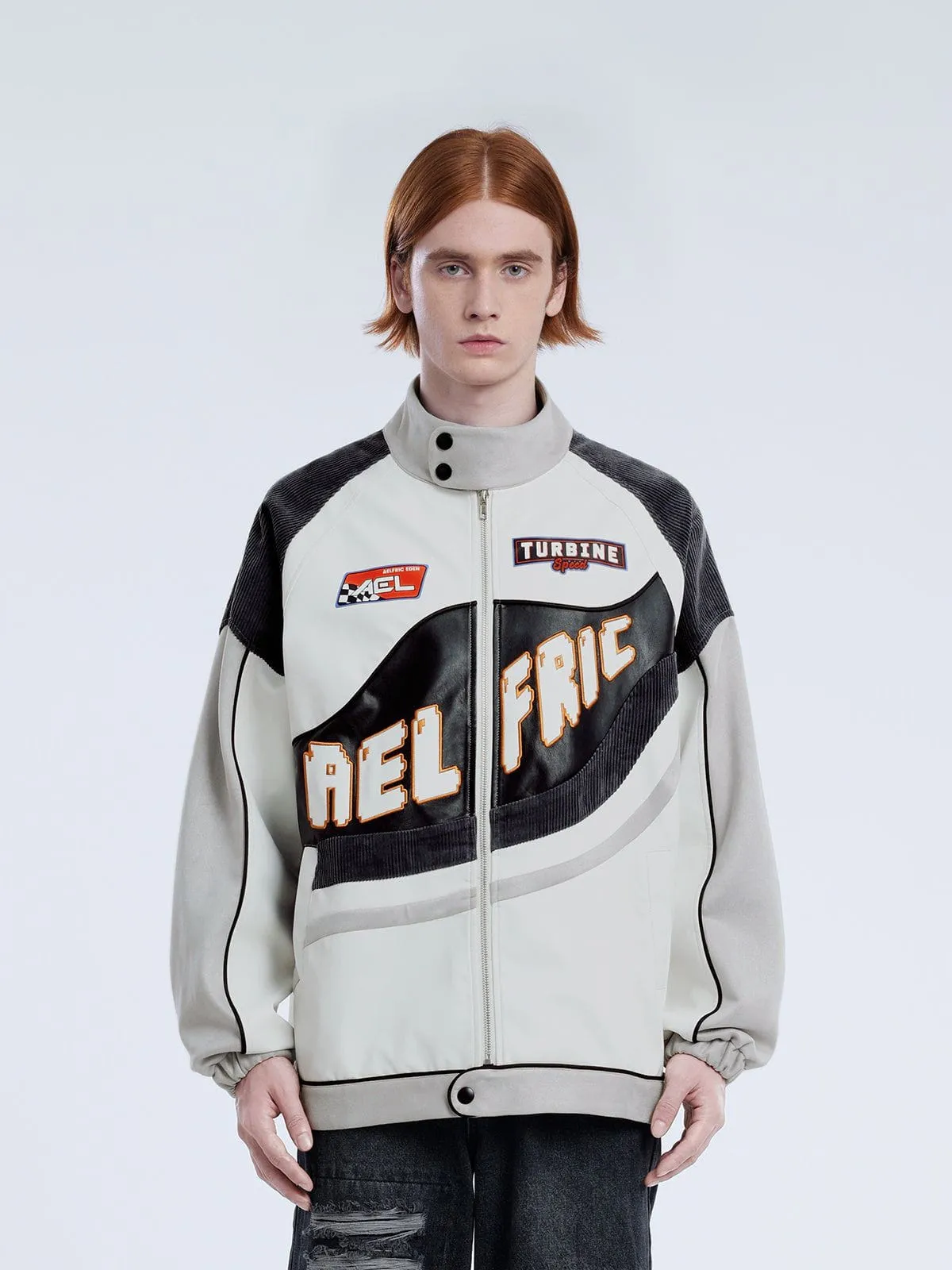 Aelfric Eden Patchwork Trackside Racing Jacket sold by Aelfric Eden product image thumbnail 4