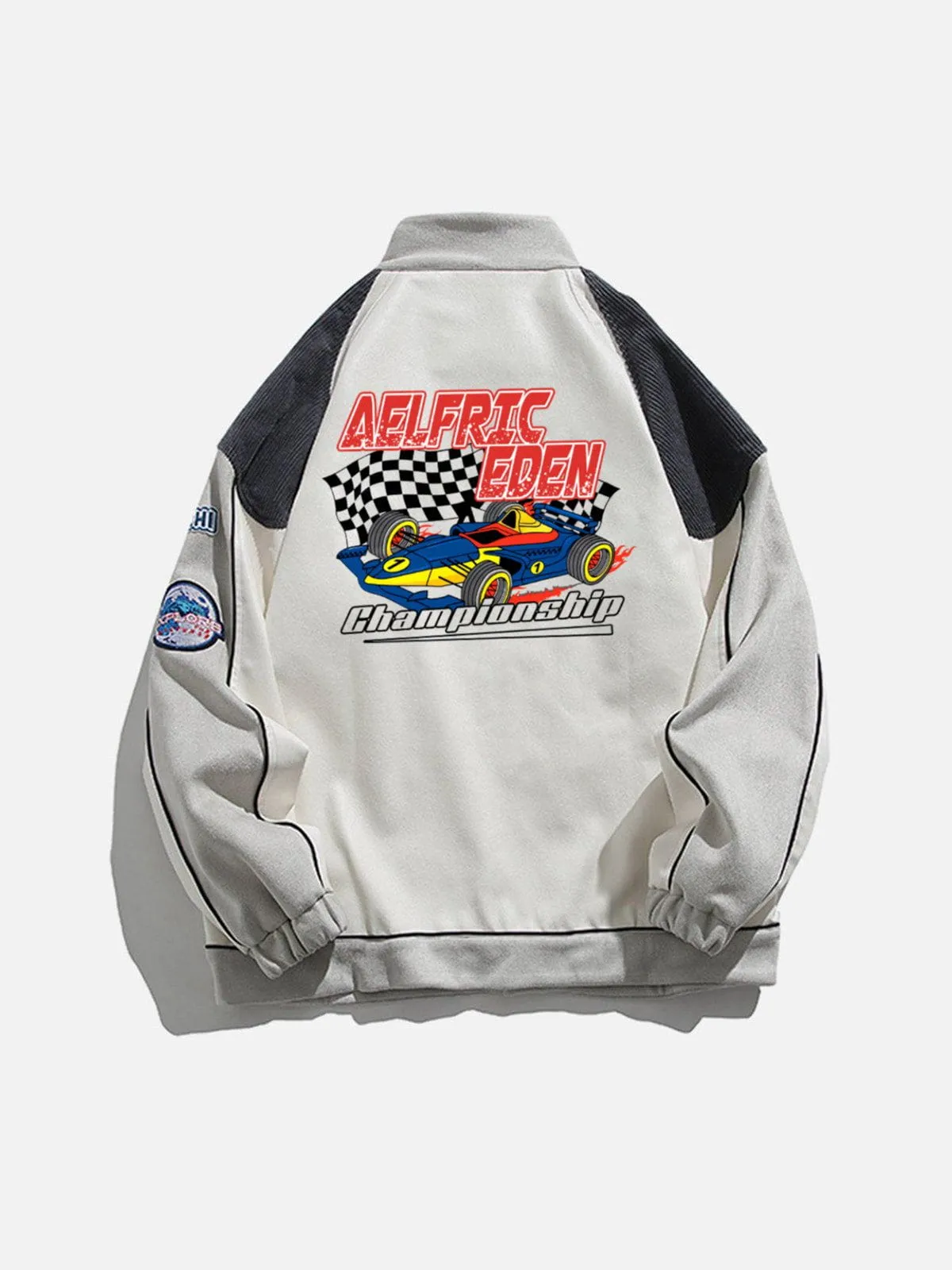 Aelfric Eden Patchwork Trackside Racing Jacket sold by Aelfric Eden product image thumbnail 3