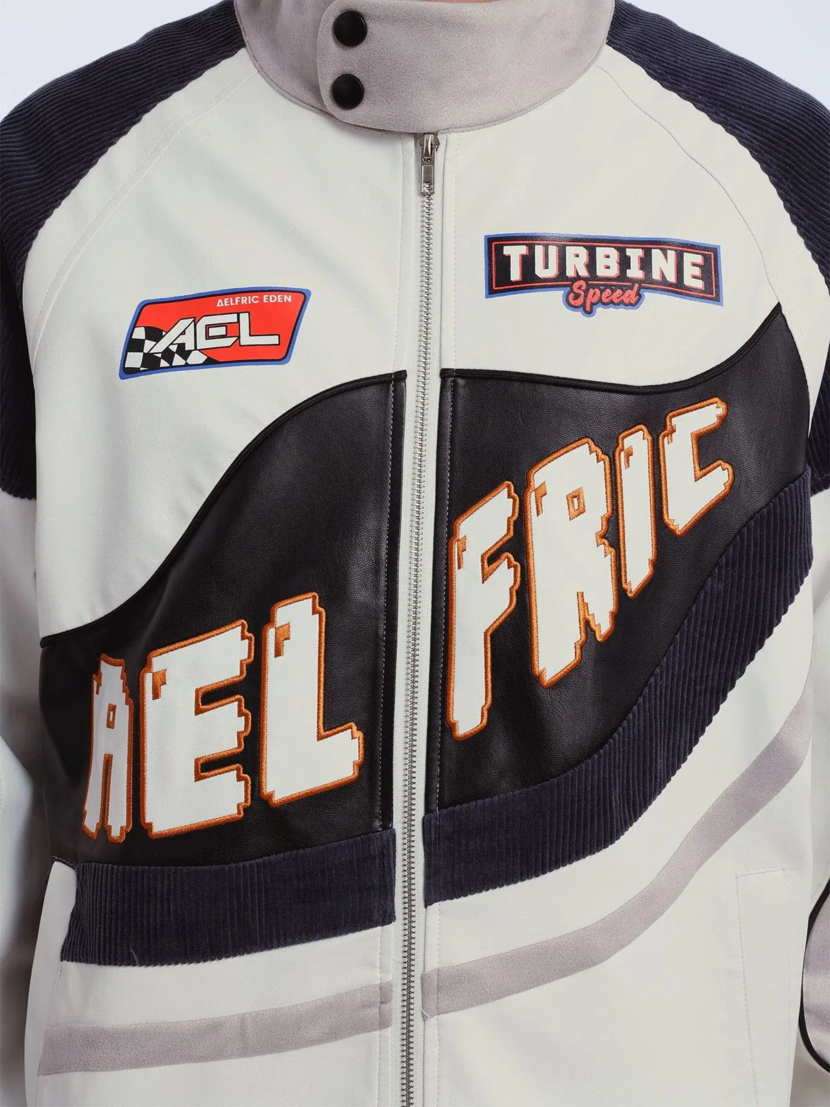 Aelfric Eden Patchwork Trackside Racing Jacket sold by Aelfric Eden product image thumbnail 5