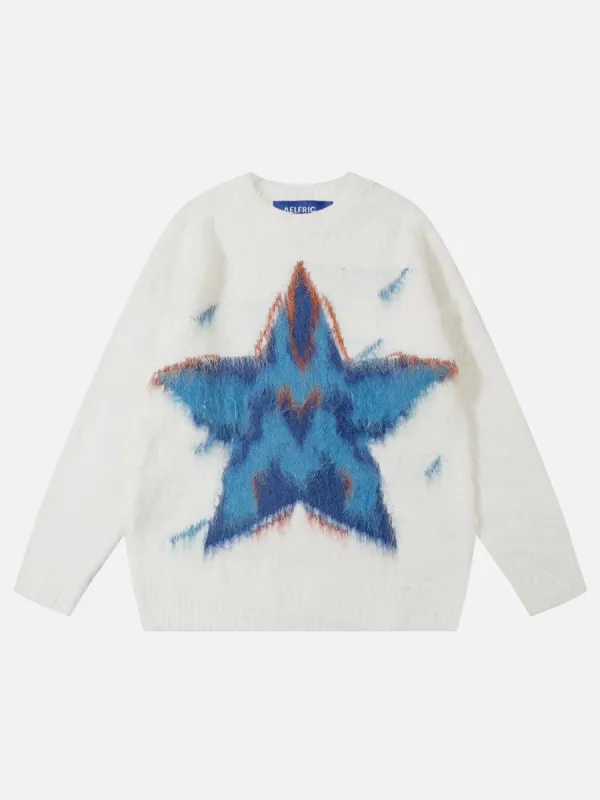 Aelfric Eden Star Jacquard Wool Blend Sweater sold by Aelfric Eden