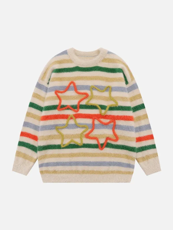 Aelfric Eden Color Striped Star Sweater sold by Aelfric Eden