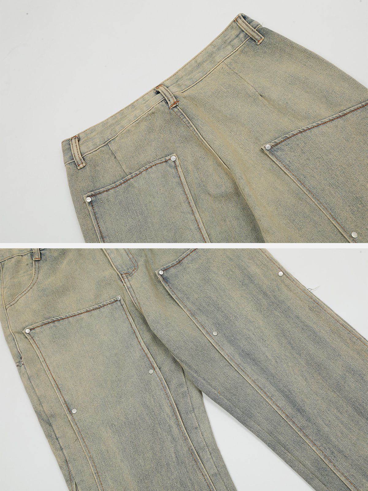 Aelfric Eden Irregular Rivet Decoration Jeans sold by Aelfric Eden product image thumbnail 3