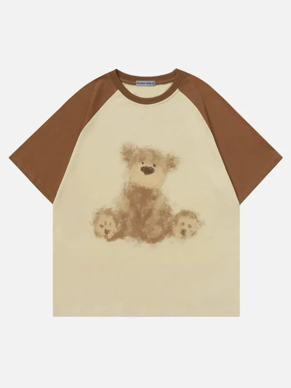 Aelfric Eden Blurring Bear Print Tee sold by Aelfric Eden