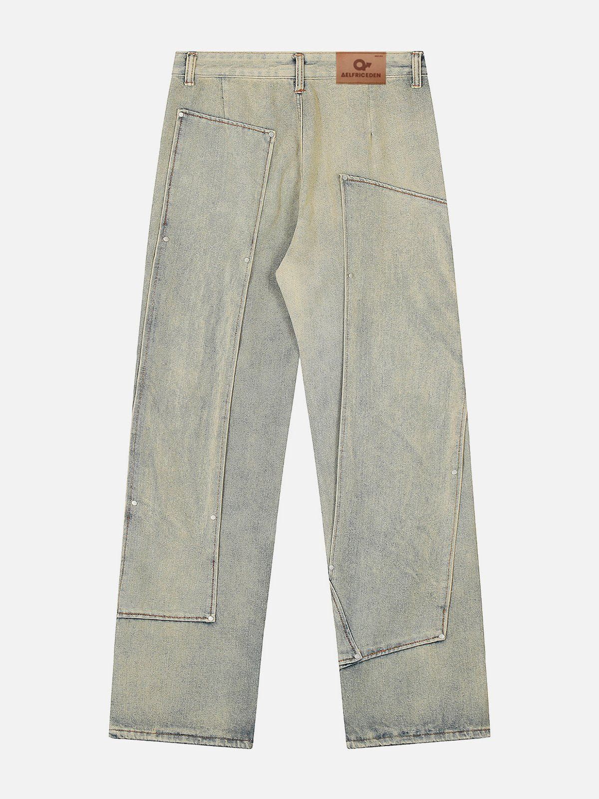 Aelfric Eden Irregular Rivet Decoration Jeans sold by Aelfric Eden product image thumbnail 2