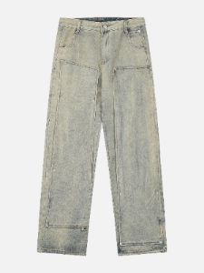 Aelfric Eden Irregular Rivet Decoration Jeans sold by Aelfric Eden