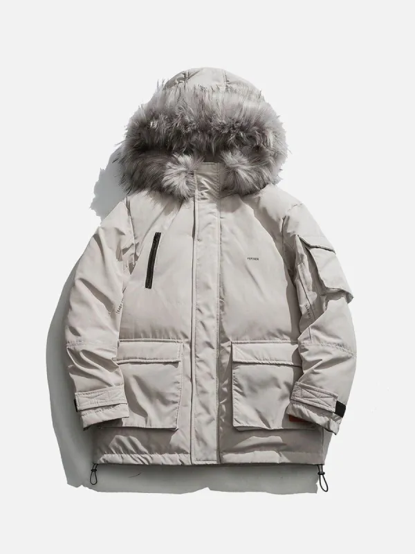 Aelfric Eden Solid Color Plush Hooded Winter Coat sold by Aelfric Eden