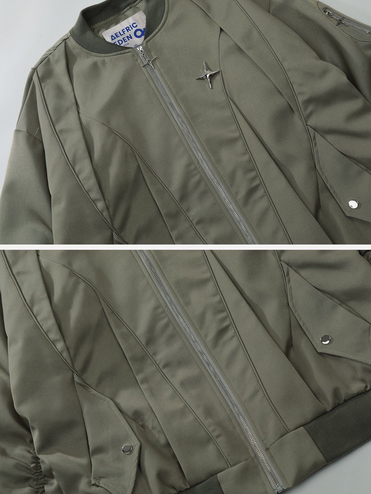 Aelfric Eden Star Zip Up Wrinkle Jacket sold by Aelfric Eden product image thumbnail 5