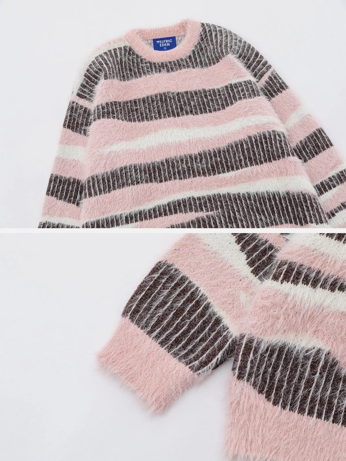 Aelfric Eden Creative Striped Patchwork Sweater sold by Aelfric Eden product image thumbnail 3