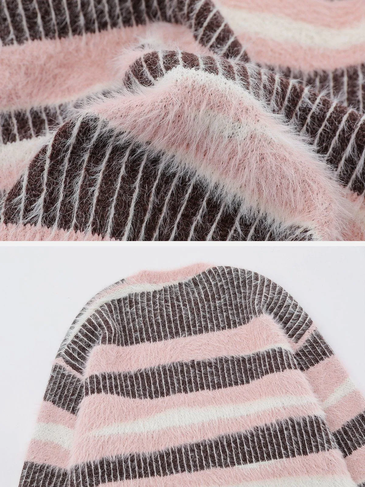 Aelfric Eden Creative Striped Patchwork Sweater sold by Aelfric Eden product image thumbnail 4
