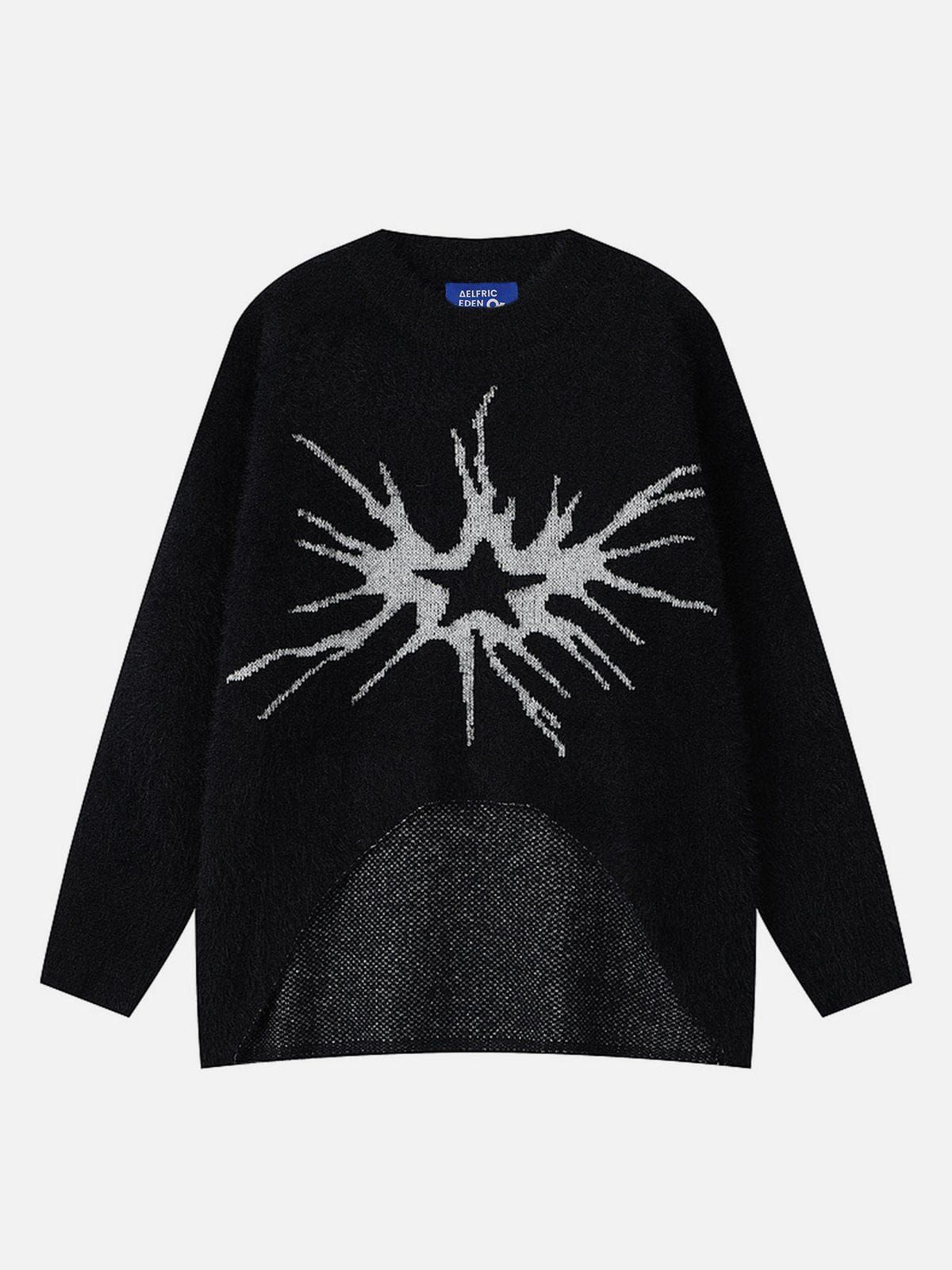 Aelfric Eden Star Design Irregular Hem Sweater sold by Aelfric Eden product image thumbnail 2