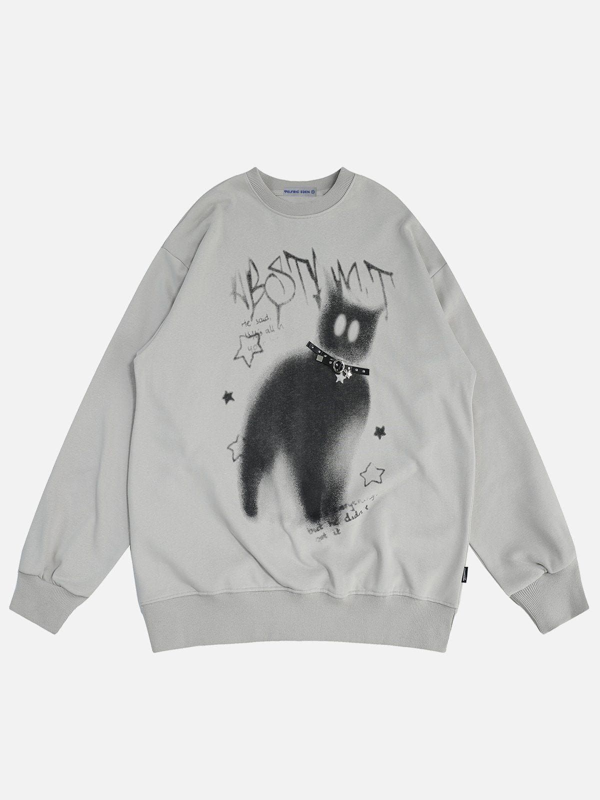 Aelfric Eden Belt Cat Sweatshirt sold by Aelfric Eden