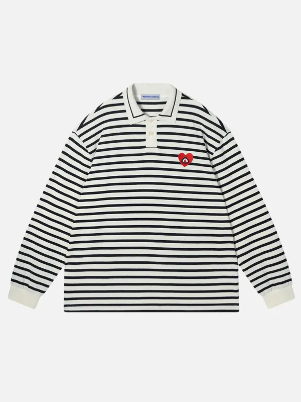 Aelfric Eden Embroidery Heartie Polo Sweatshirt sold by Aelfric Eden