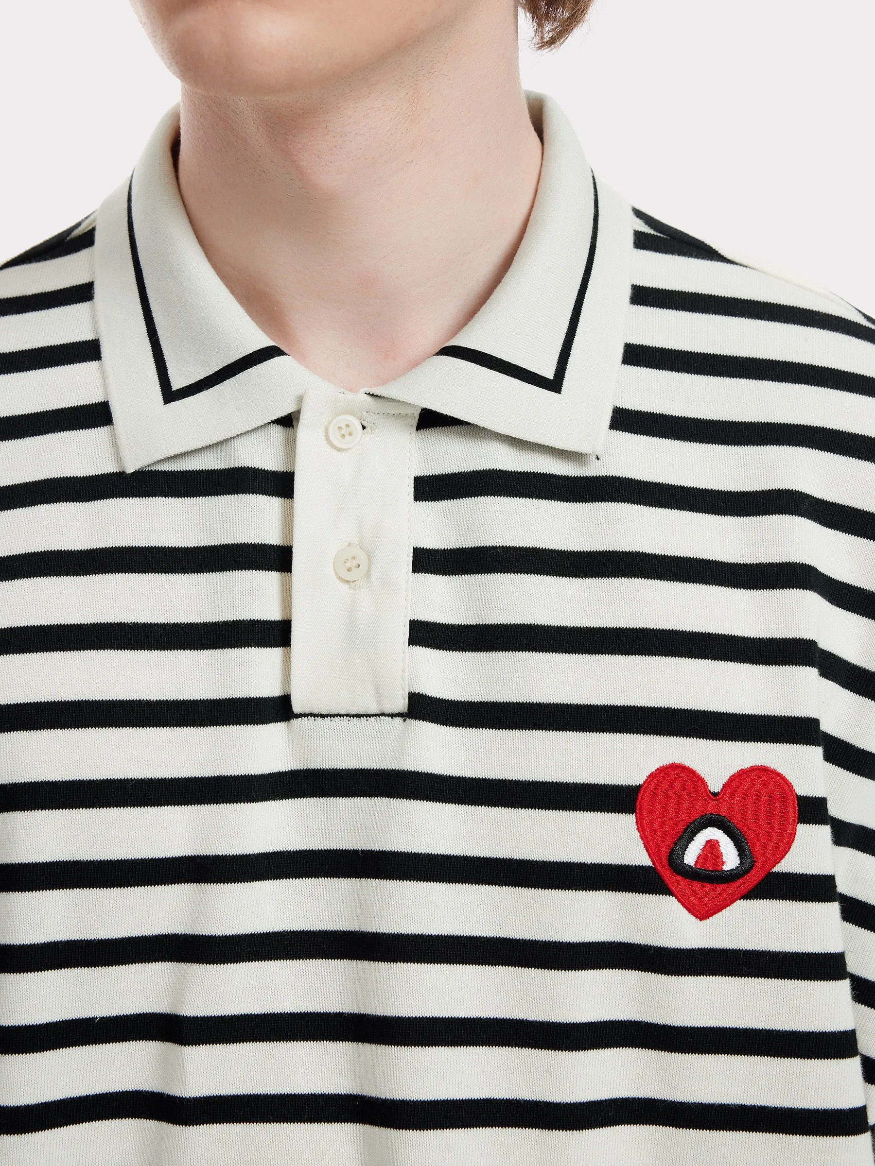 Aelfric Eden Embroidery Heartie Polo Sweatshirt sold by Aelfric Eden product image thumbnail 5