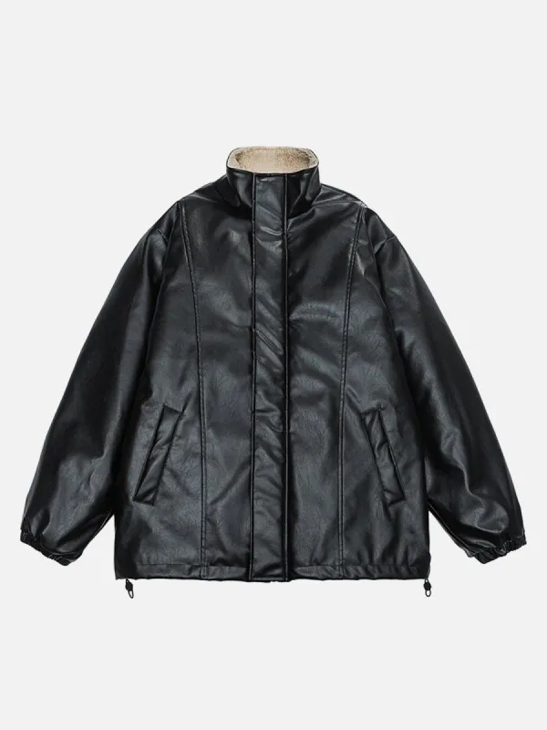 Aelfric Eden Fleece-Lined Faux Leather Coat sold by Aelfric Eden