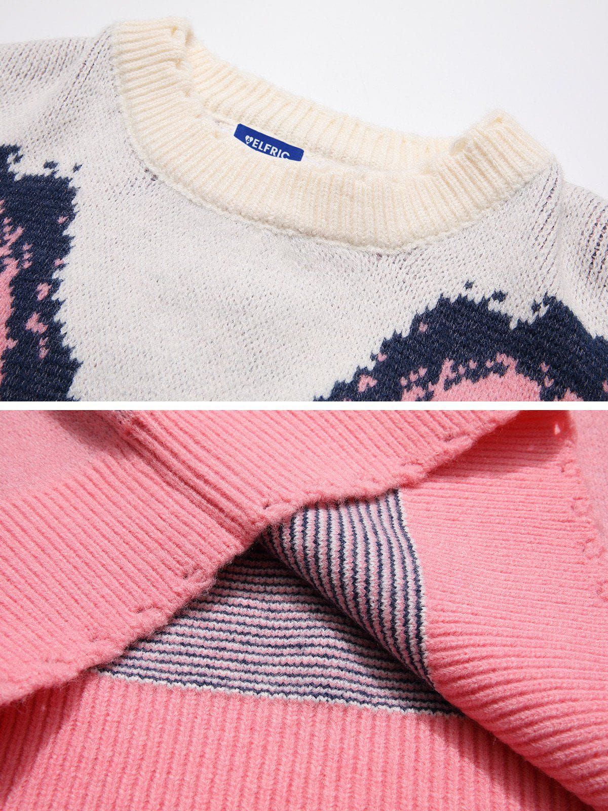 Aelfric Eden Contrast Panel Street Style Sweater sold by Aelfric Eden product image thumbnail 4