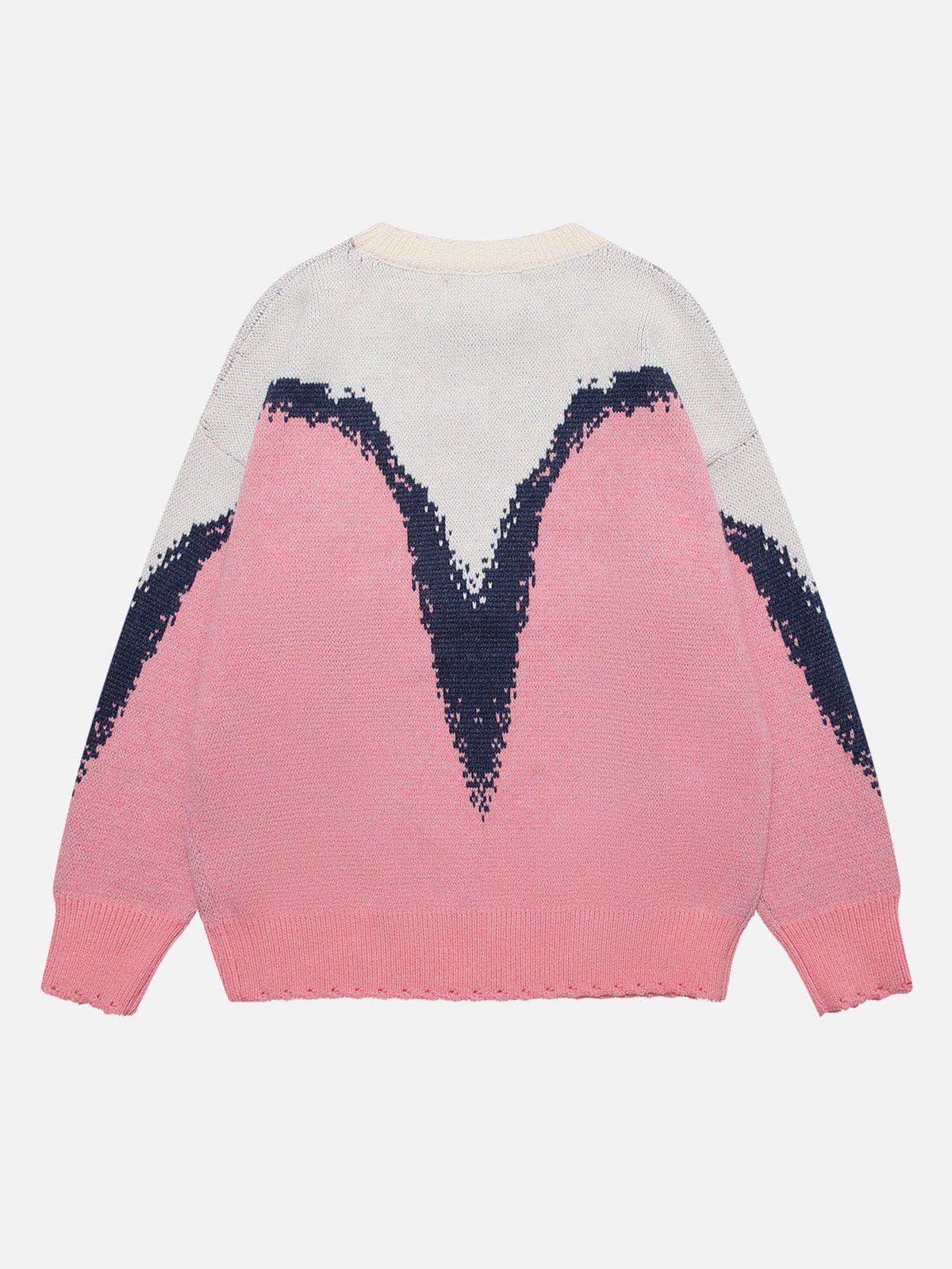 Aelfric Eden Contrast Panel Street Style Sweater sold by Aelfric Eden product image thumbnail 3