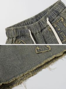 Aelfric Eden Fringe Letter Jorts sold by Aelfric Eden