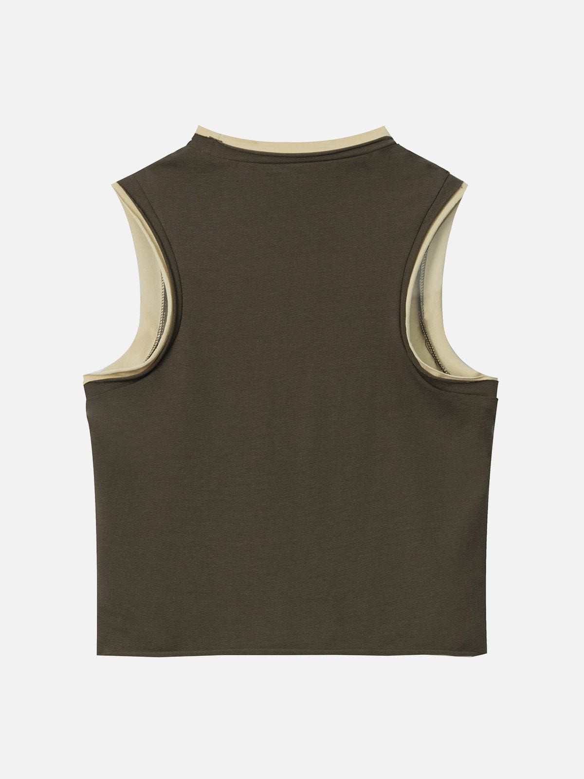 Color Blocking Cutout Tank Top sold by Aelfric Eden product image thumbnail 5