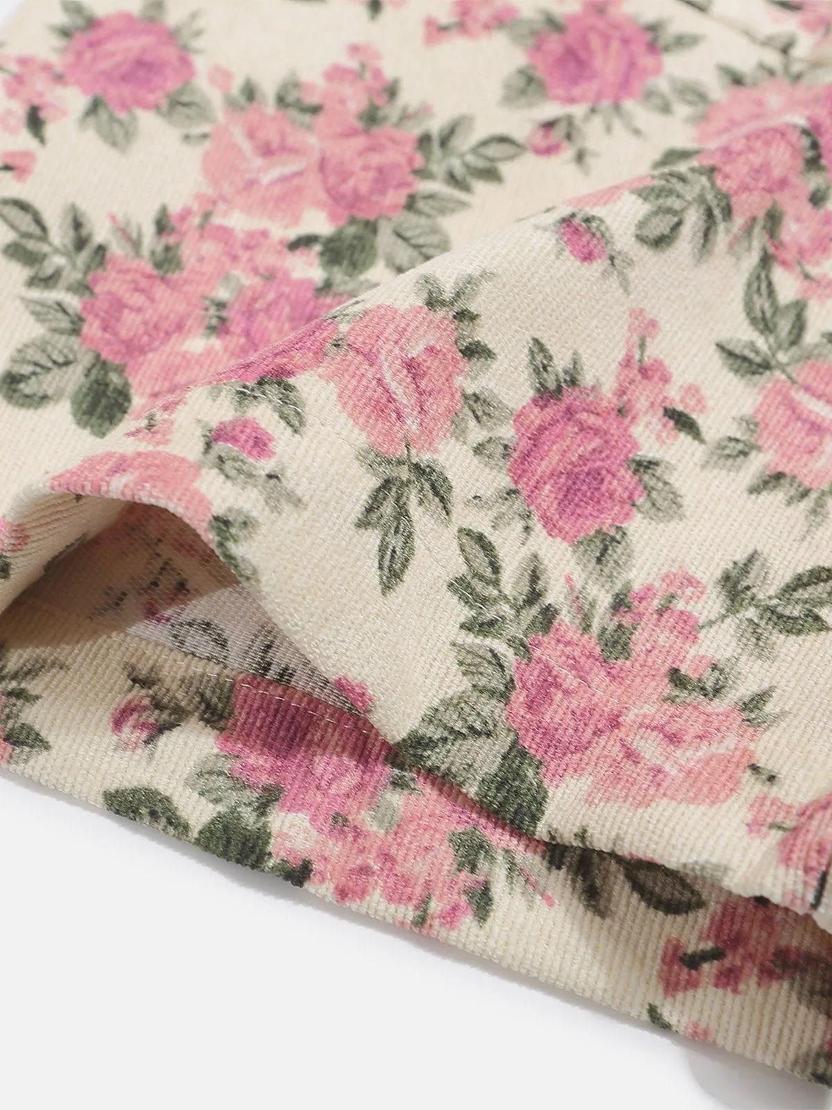 Aelfric Eden Flower Corduroy Short Sleeve Shirt sold by Aelfric Eden product image thumbnail 3
