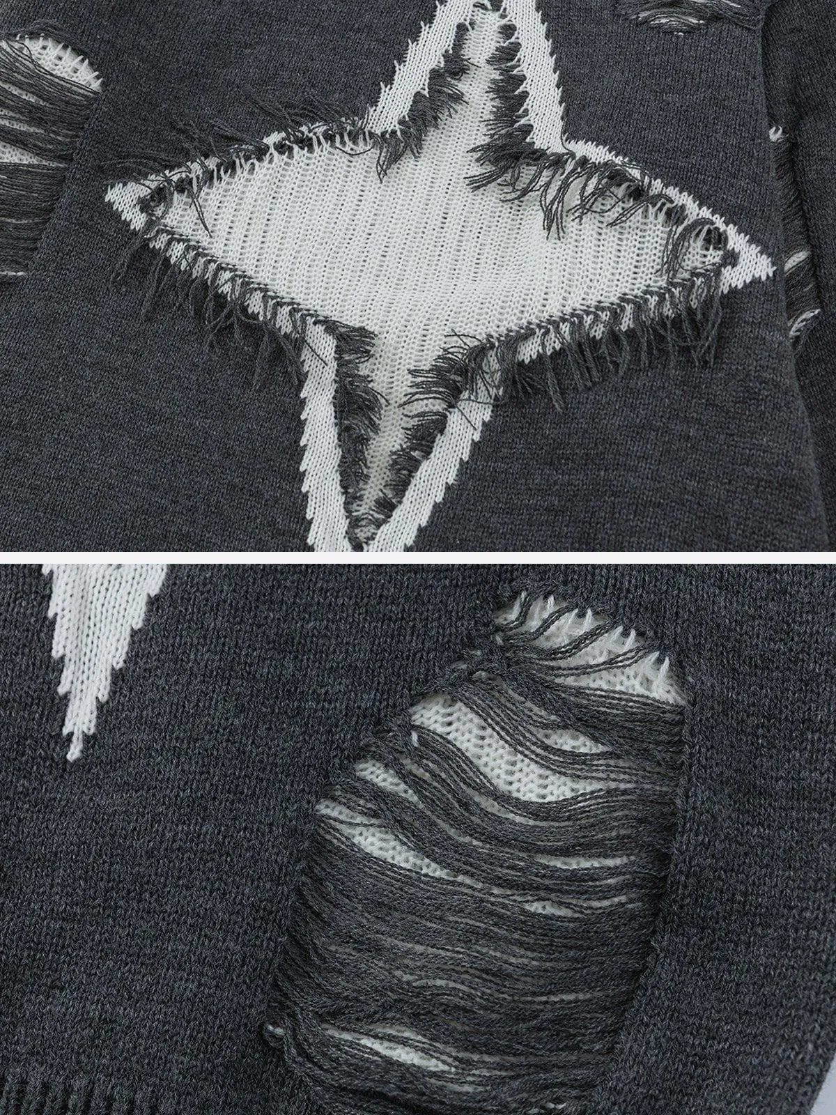 Aelfric Eden Star Distressed Sweater sold by Aelfric Eden product image thumbnail 3