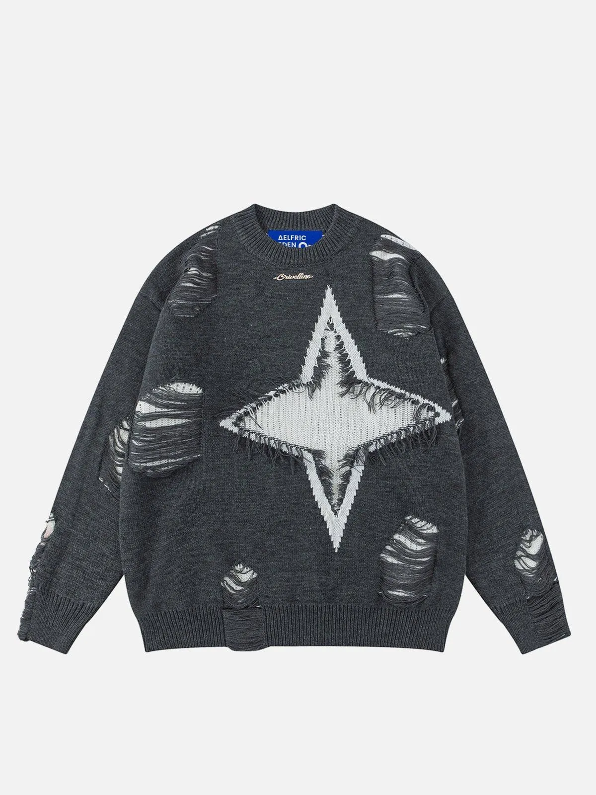 Aelfric Eden Star Distressed Sweater sold by Aelfric Eden