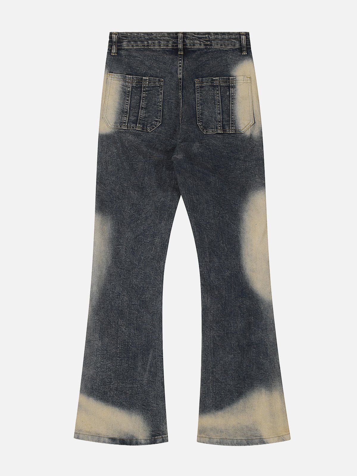 Irregular Patchwork Washed Jeans sold by Aelfric Eden product image thumbnail 2