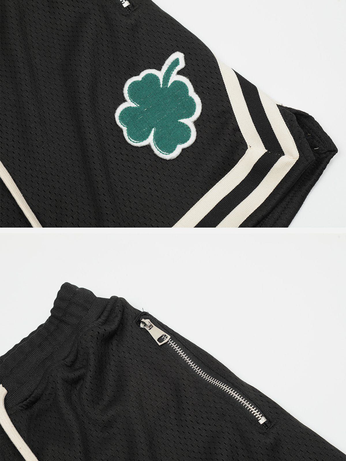 Aelfric Eden Embroidered Four-leaf Clover Shorts sold by Aelfric Eden product image thumbnail 4