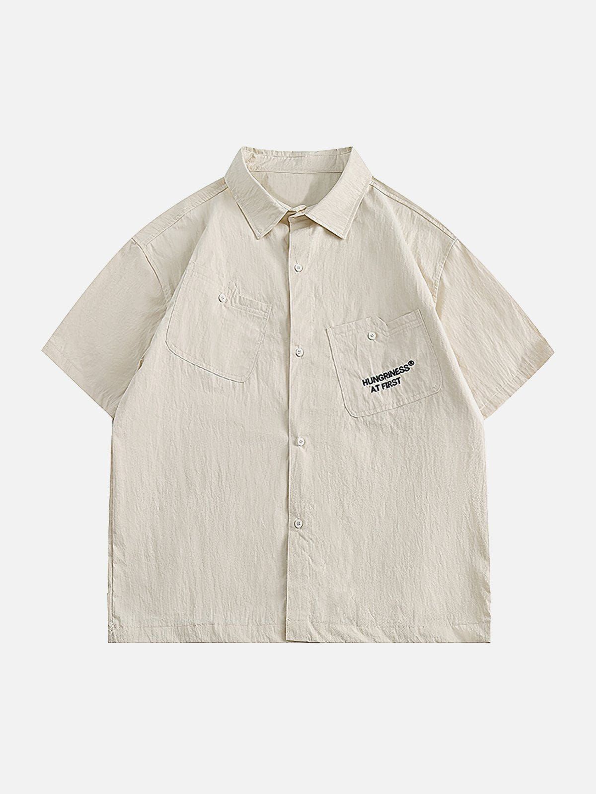 Aelfric Eden Vintage Slant Pocket Solid Short Sleeve Shirts sold by Aelfric Eden