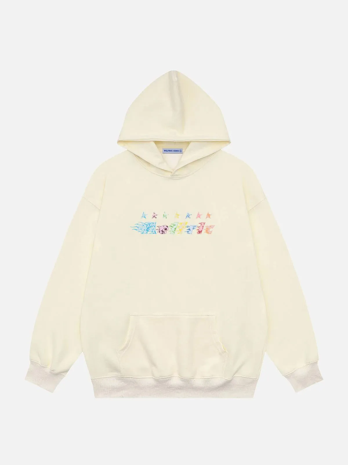 Aelfric Eden Star Embroidery Graffiti Pullover Hoodie sold by Aelfric Eden