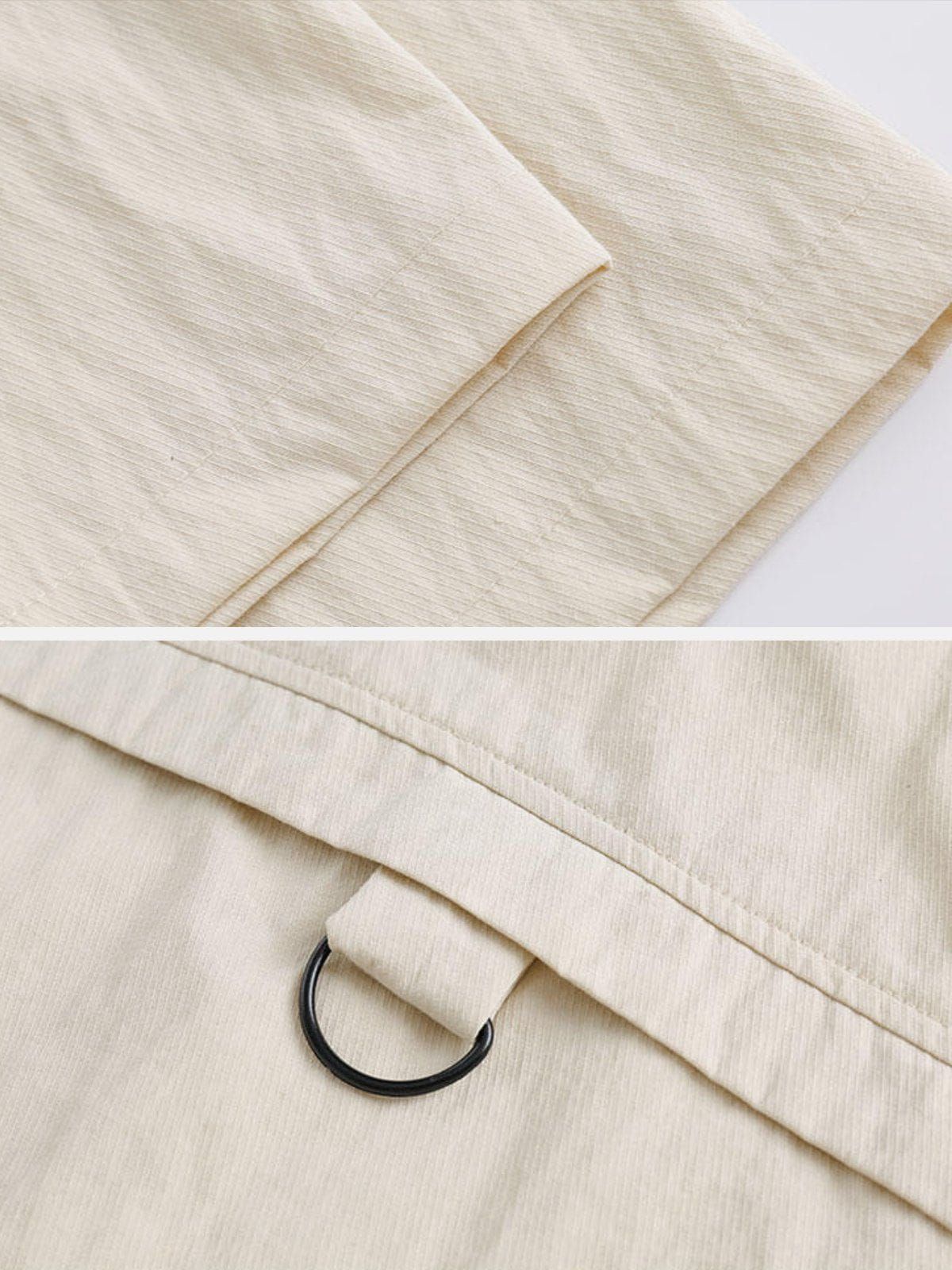 Aelfric Eden Vintage Slant Pocket Solid Short Sleeve Shirts sold by Aelfric Eden product image thumbnail 4