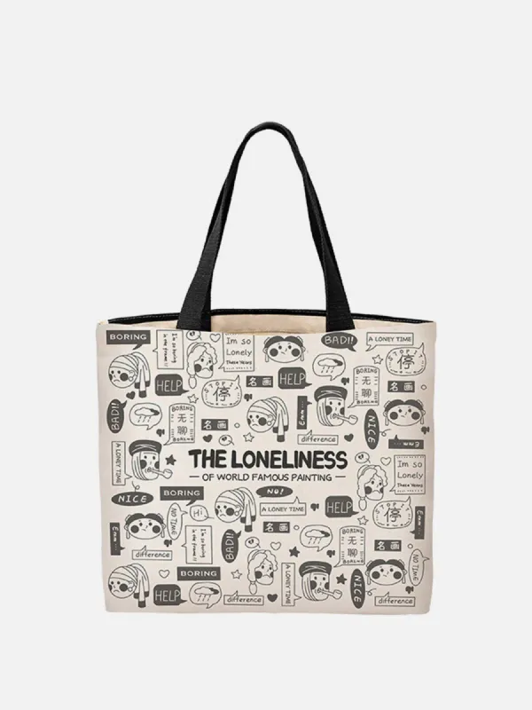 Cartoon Newspaper Printing Bag sold by Aelfric Eden