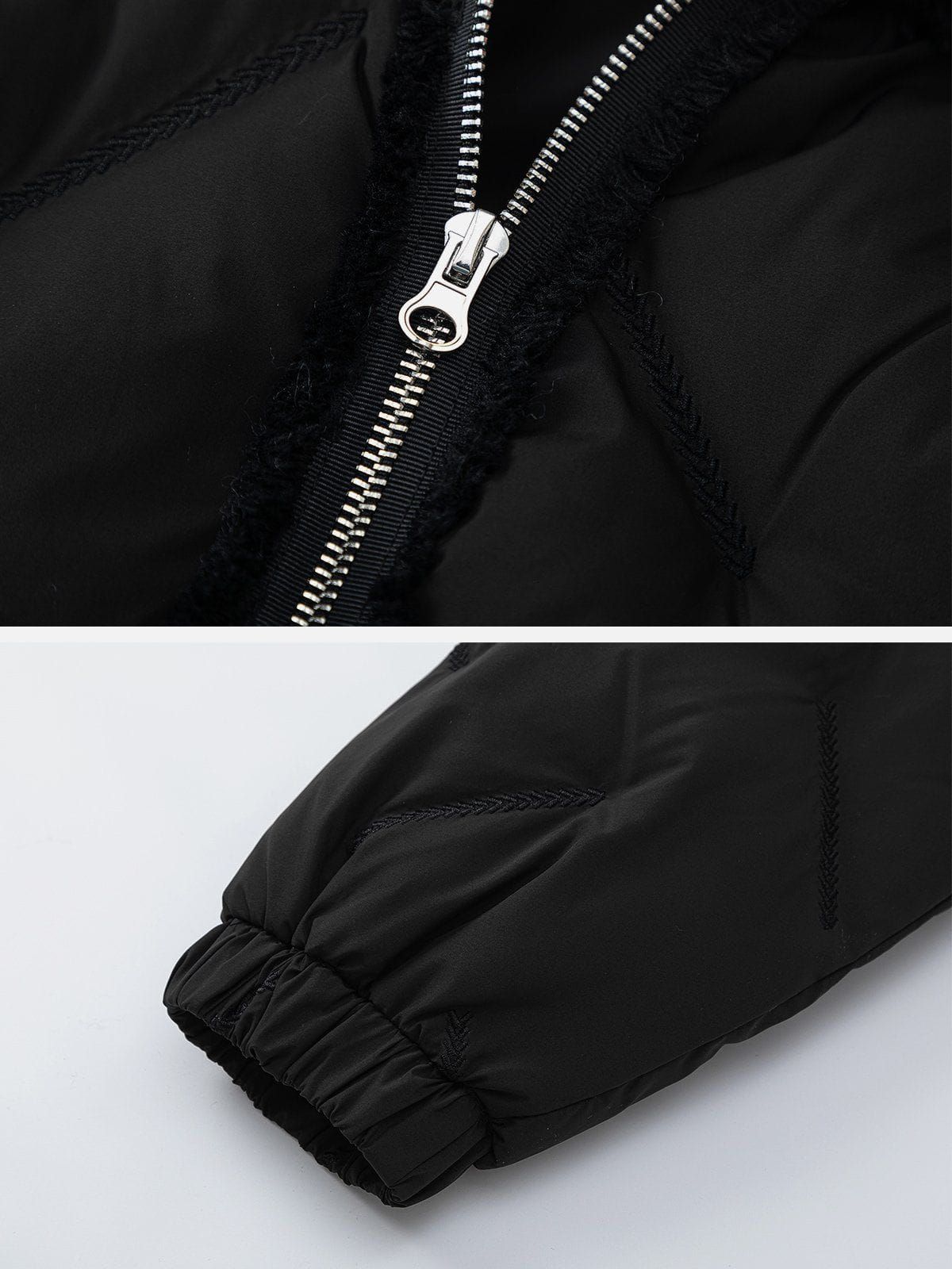 Aelfric Eden Fringe Patchwork Winter Coat sold by Aelfric Eden product image thumbnail 3