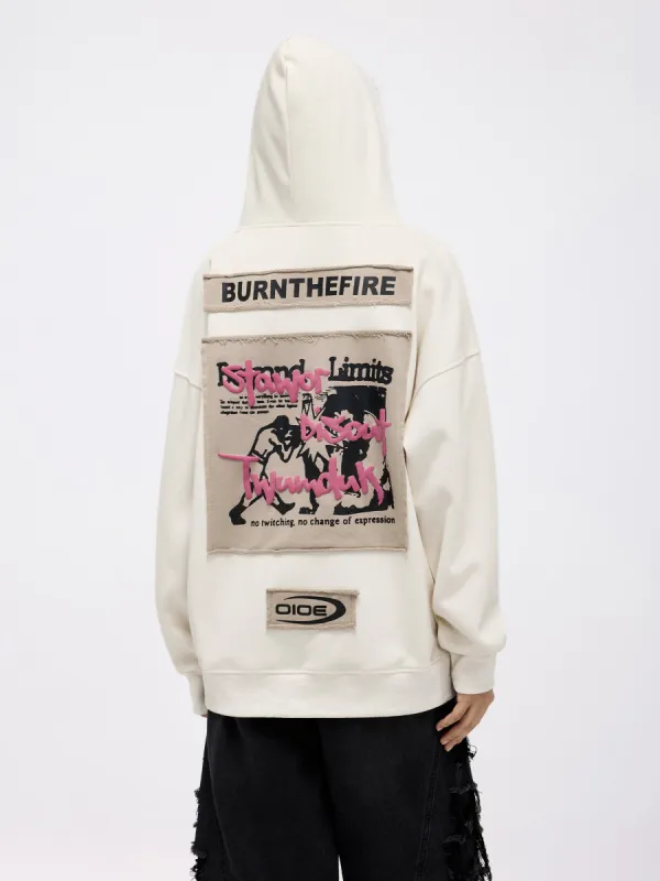 Aelfric Eden Boxing "BURNTHEFIRE" Pattern Hoodie sold by Aelfric Eden